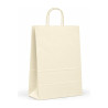 Shopper in carta tinta unita 18+8x24 cm con maniglie ritorte, 6 colori Carpad