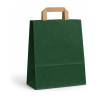 Shopper in carta con maniglia piatta 18+8x24 cm senza stampa, 3 colori
