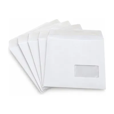 Buste bianche 11x13 cm con finestra e chiusura autoadesiva a strip, confezione da 500 Blasetti
