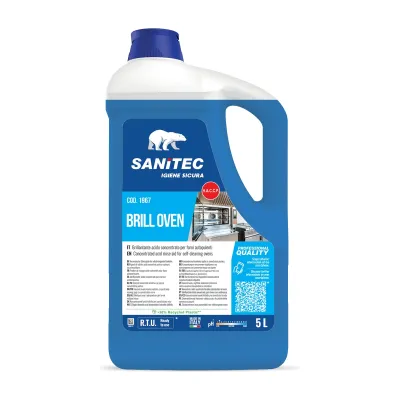Brillantante acido per forni autopulenti Sanitec Brill Oven tanica 5 L