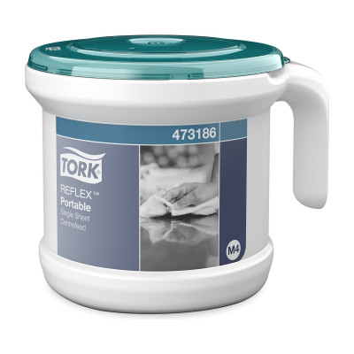 Dispenser portatile a estrazione centrale Tork Reflex M4 con 1 rotolo in omaggio
