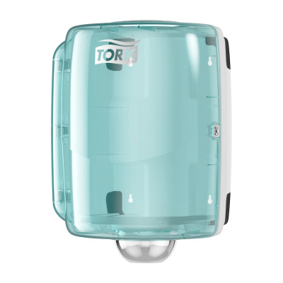 Dispenser Tork Performance W2 Maxi per bobine Combi Roll bianco e turchese