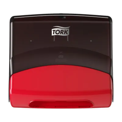 Dispenser per panni piegati Tork Performance W4 rosso e grigio