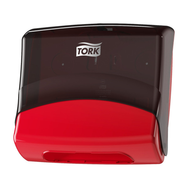 Dispenser per panni piegati Tork Performance W4 rosso e grigio