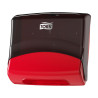 Dispenser per panni piegati Tork Performance W4 rosso e grigio