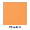 Tovaglioli di carta arancioni doppio velo Tork Cocktail 24x24 cm - 200 pz