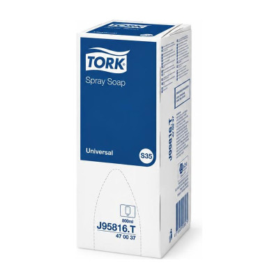 Ricarica sapone spray Tork Universal S35 800 ml circa 3200 dosi per dispenser spray Tork e Lotus