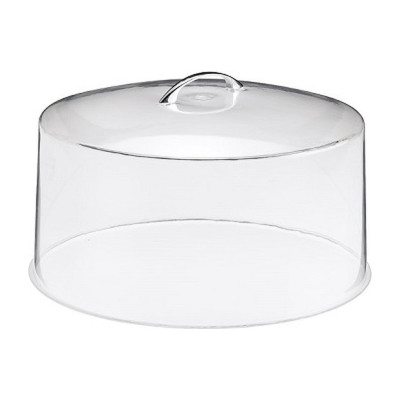 Campana copritorta tonda in plastica trasparente Ø 30,5 x 14 cm Leone