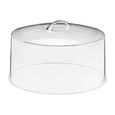 Campana copritorta tonda in plastica trasparente Ø 30,5 x 14 cm Leone