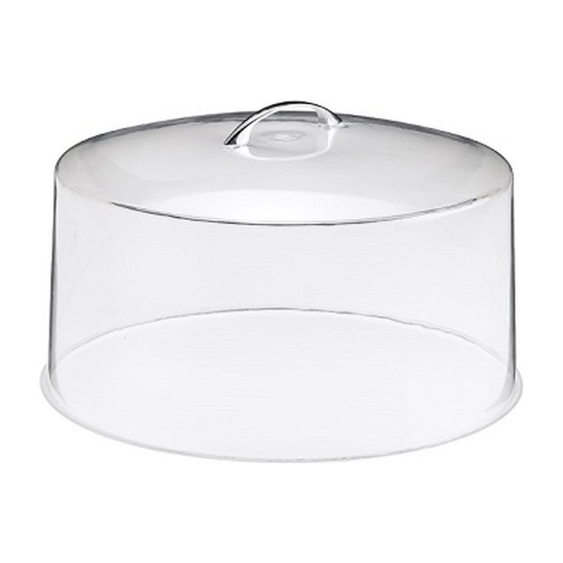 Campana copritorta tonda in plastica trasparente Ø 30,5 x 14 cm Leone
