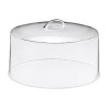 Campana copritorta tonda in plastica trasparente Ø 30,5 x 14 cm Leone