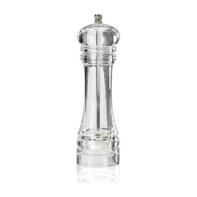 Macinino per sale o pepe in plexiglass trasparente h 20 cm Leone