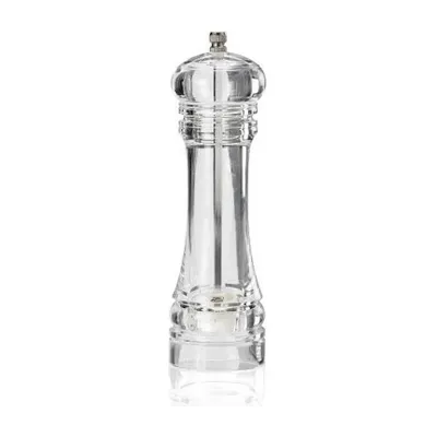 Macinino per sale o pepe in plexiglass trasparente h 20 cm Leone