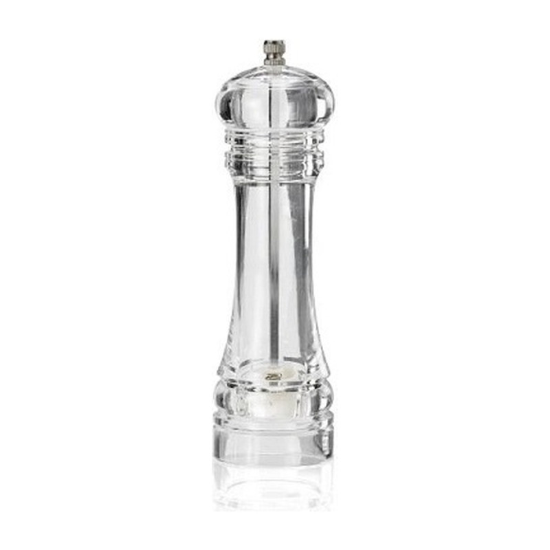Macinino per sale o pepe in plexiglass trasparente h 20 cm Leone
