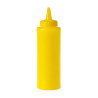 Dosatori squeeze per salse in plastica gialli con tappo 230 ml Leone - 6 pz