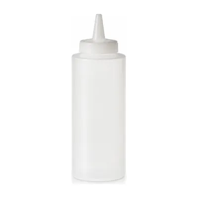 Dosatori squeeze per salse in plastica trasparente con tappo 230 ml Leone - 6 pz