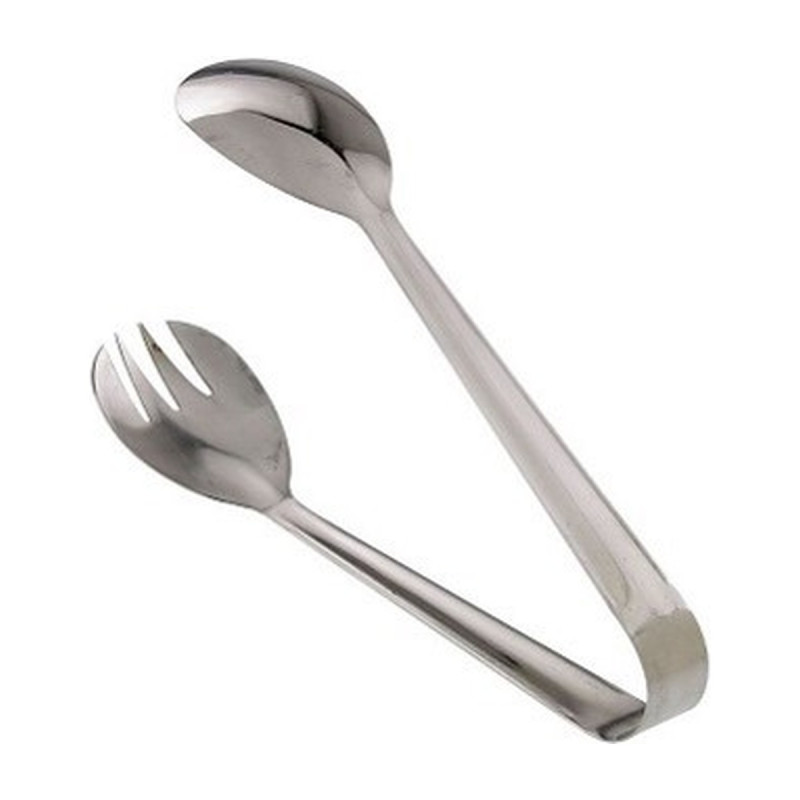 Pinza da servizio in acciaio inox 18 cm per buffet e pasticceria Leone