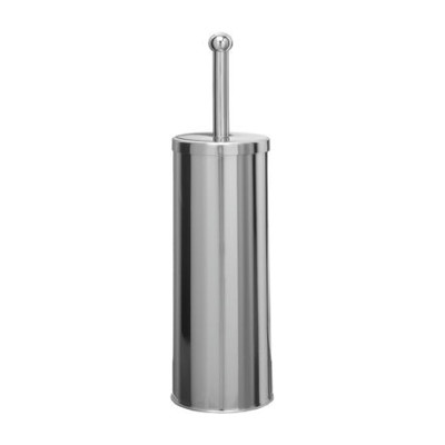 Portascopino WC d'appoggio in acciaio inox brillante Basic Metal Medial