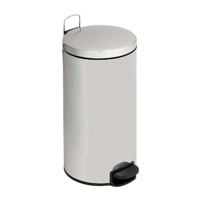 Pattumiera a pedale 30 litri in acciaio inox con coperchio a chiusura silenziosa Bin Plus Medial