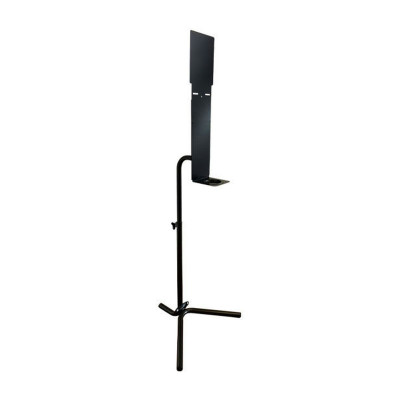 Piantana igienizzante Totem Evolution per dispenser automatici di gel mani in metallo nero Medial