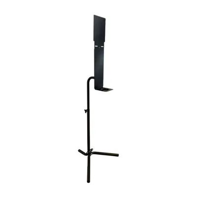 Piantana igienizzante Totem Evolution per dispenser automatici di gel mani in metallo nero Medial