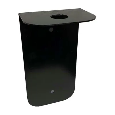 Supporto murale per flacone di gel igienizzante con pompa in acciaio nero Totem Evolution Medial