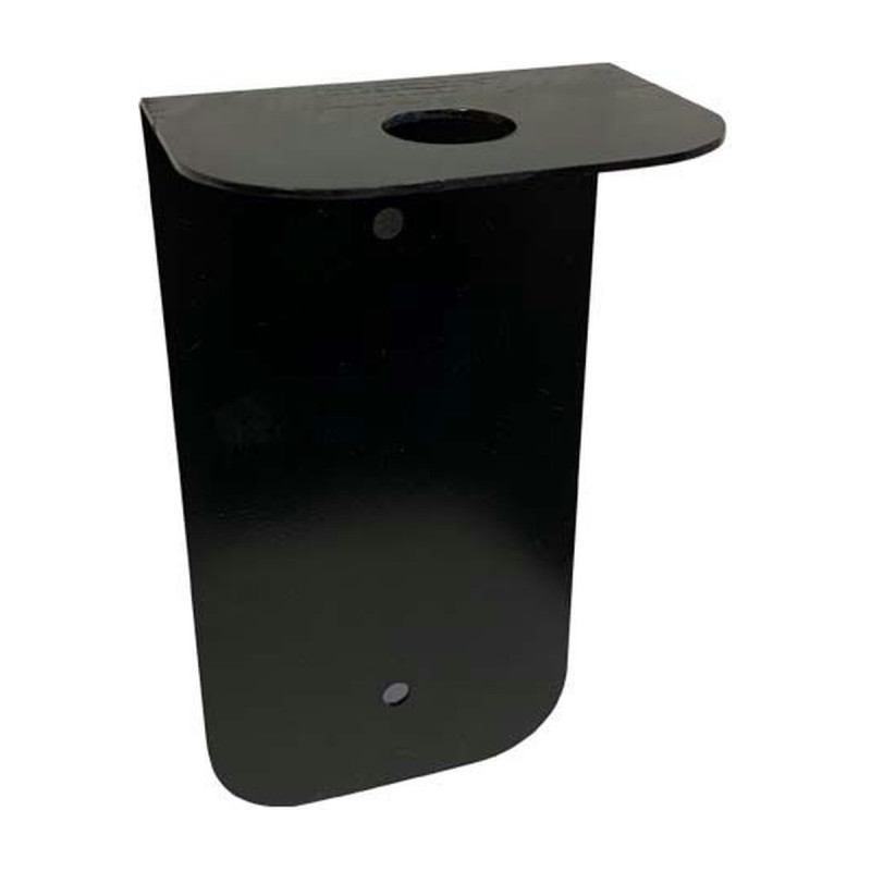 Supporto murale per flacone di gel igienizzante con pompa in acciaio nero Totem Evolution Medial