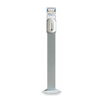 Piantana per dispenser automatici di gel e disinfettante mani Orma 120 cm