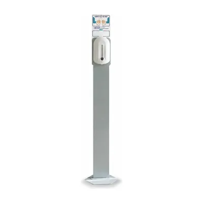 Piantana per dispenser automatici di gel e disinfettante mani Orma 120 cm