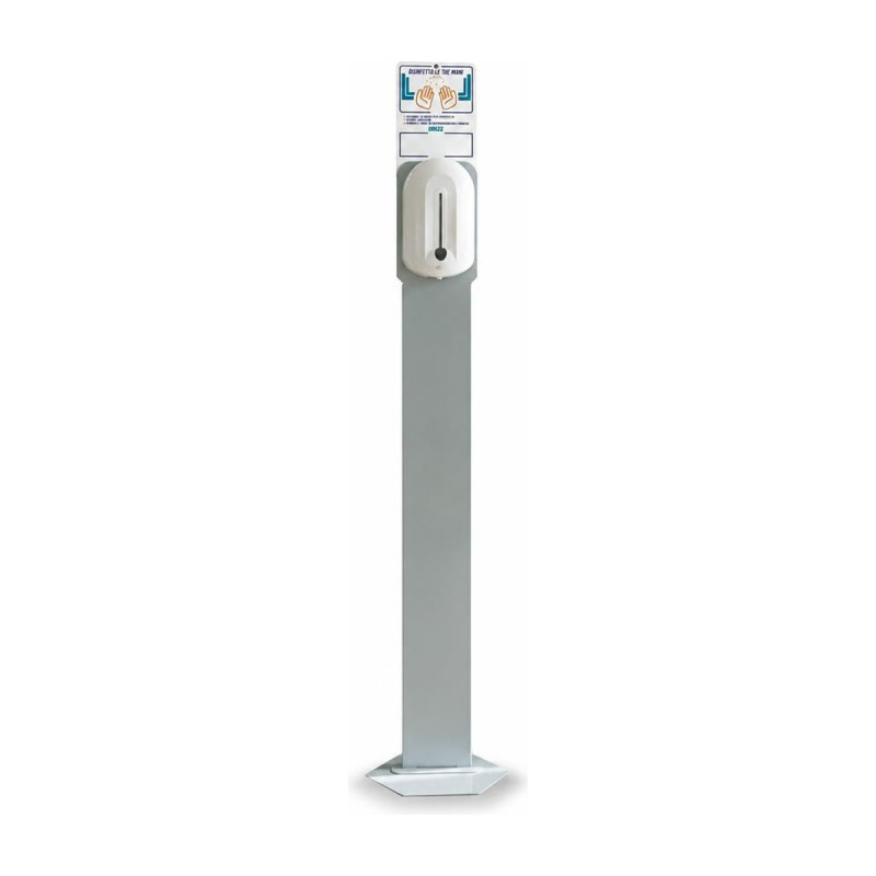 Piantana per dispenser automatici di gel e disinfettante mani Orma 120 cm