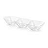 Coppette tris Krystal Party in plastica trasparente 24x6x3 cm - 12 pz Leone