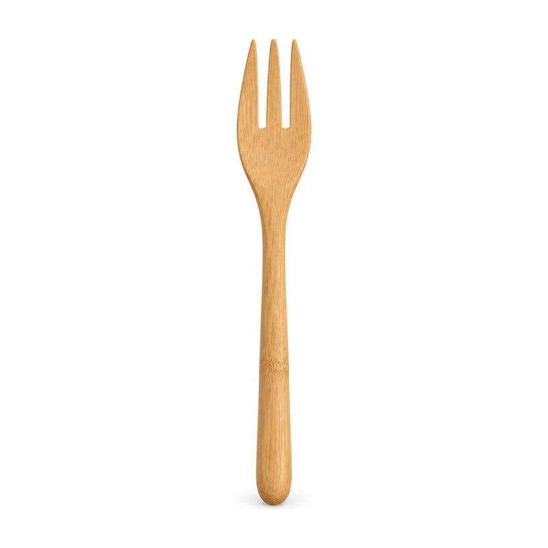 Forchette in bamboo naturale 19,5 cm riutilizzabili - 6 pz Leone