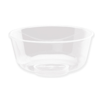 Coppette da dessert in plastica trasparente con coperchio - 50 pz