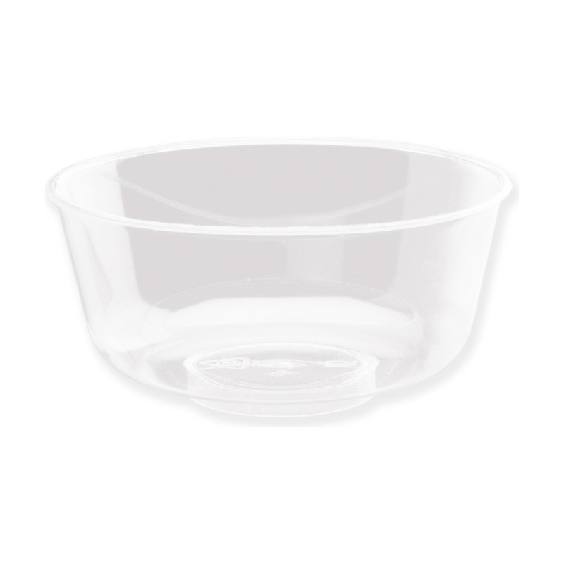 Coppette da dessert in plastica trasparente con coperchio - 50 pz