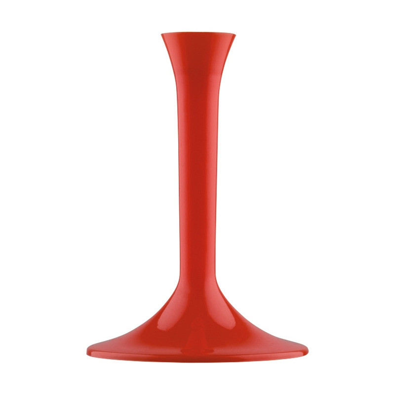 Gambi rosso china per flute, calici e coppe champagne in plastica - 20 pz