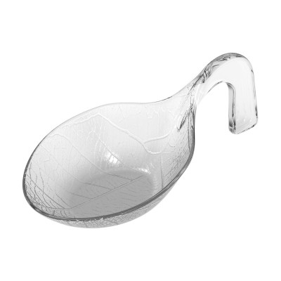 Cucchiai monodose finger food Clorofilla in plastica trasparente riutilizzabili - 20 pz