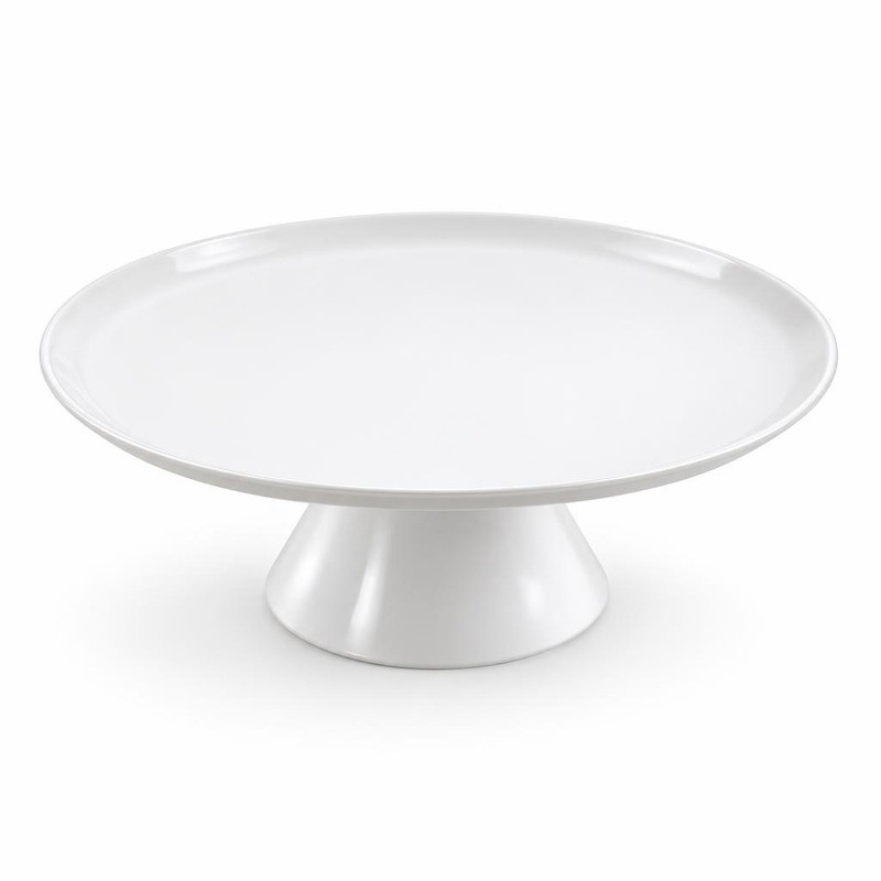Alzata per torte in melamina bianca Le Perle Ø 35 x 10 cm Leone