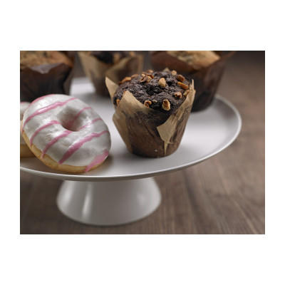 Alzata per torte in melamina bianca Le Perle Ø 35 x 10 cm Leone