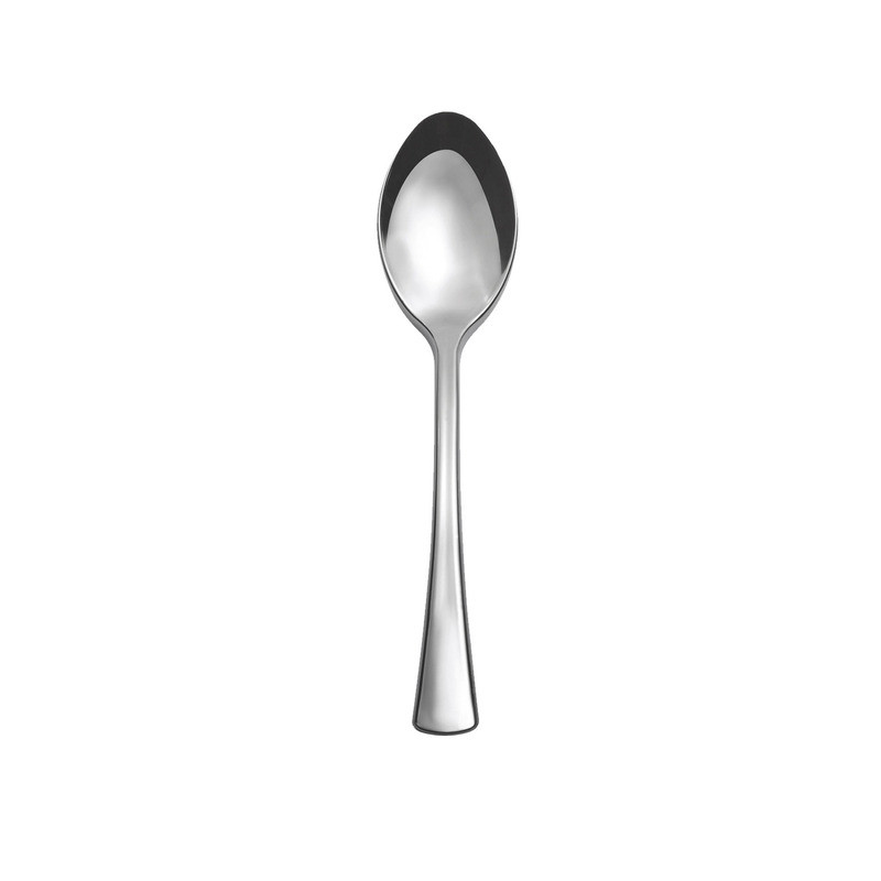 Cucchiai di plastica riutilizzabili Metal argento 18,5 cm - 25 pz
