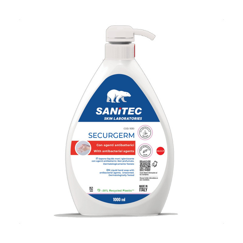 Sapone mani antibatterico Sanitec Securgerm 1 L