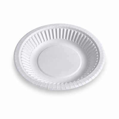 Piatti fondi compostabili in cartoncino Ø 19 cm 400 ml - 20 pz
