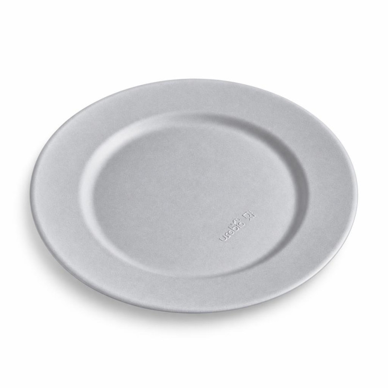 Piatti piani compostabili in polpa di cellulosa Ø 21 cm - 50 pz