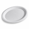 Piatti pizza ovali compostabili 31,8x25,5 cm - 50 pz