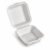 Contenitori per hamburger da asporto compostabili 15x15 cm 350 ml - 50 pz