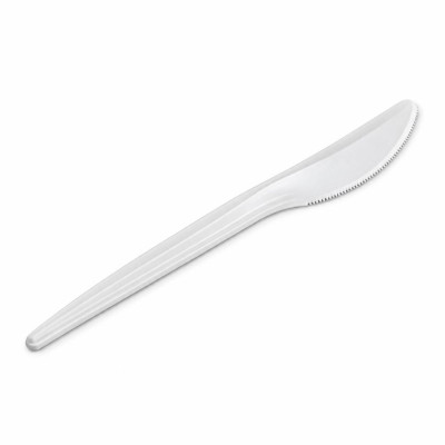 Coltelli compostabili in bioplastica avorio 16 cm - 50 pz