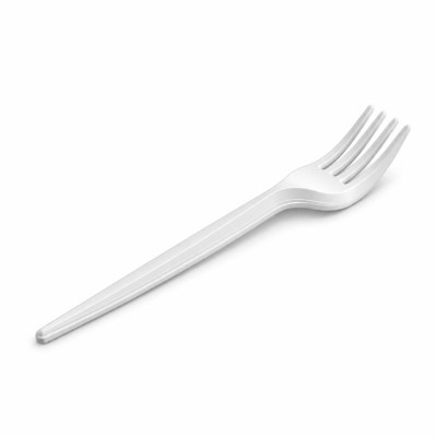 Forchette compostabili in bioplastica avorio 16 cm - 50 pz