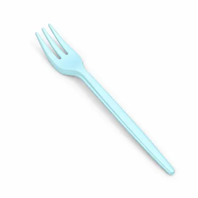 Forchettine mini compostabili in Mater-Bi bianche 10 cm - 50 pz