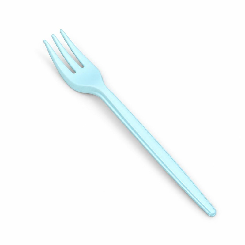 Forchettine mini compostabili in Mater-Bi bianche 10 cm - 50 pz