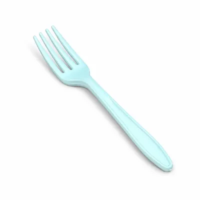 Forchettine mini compostabili in Mater-Bi bianche 12 cm - 100 pz