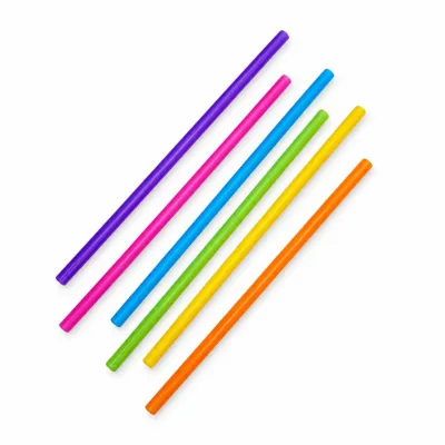 Cannucce riutilizzabili colorate dritte 24 cm Ø 8 mm per frullati e bibite Flo - 200 pz